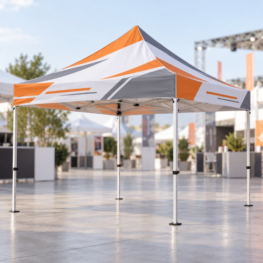 Baskılı çadır (gazebo) (temsili görsel)