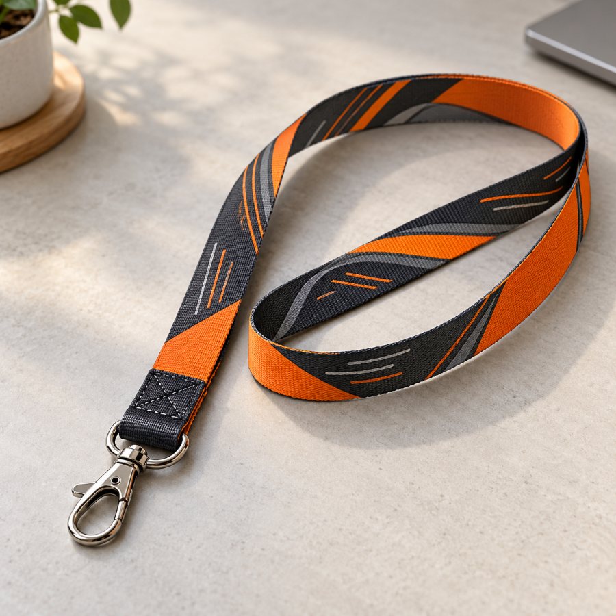 Baskılı yaka kartı ipi 12 mm (temsili görsel)