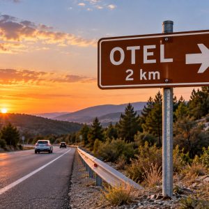 Direkli yönlendirme tabelası (temsili görsel)