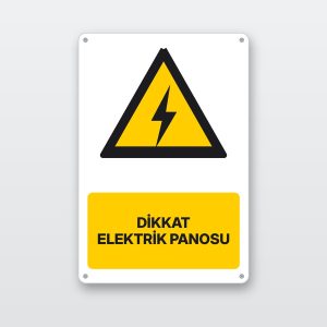 Elektrik panosu uyarı levhası