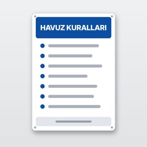 Havuz kuralları levhası