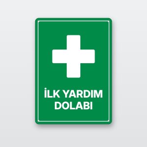 İlk yardım dolabı levhası
