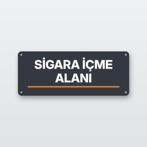 Sigara içme alanı levhası