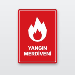 Yangın merdiveni levhası